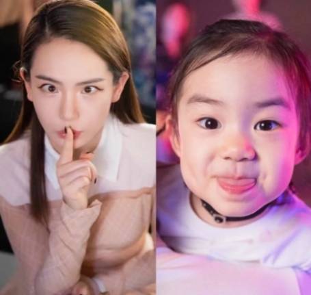 宝聚荣配资 戚薇穿可爱裙子出门做采访，被女儿lucky拦下：妈妈，我喜欢这条！