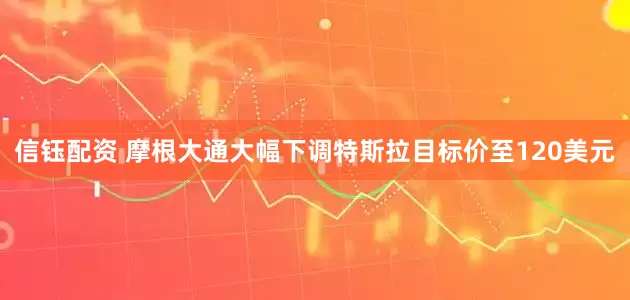 信钰配资 摩根大通大幅下调特斯拉目标价至120美元